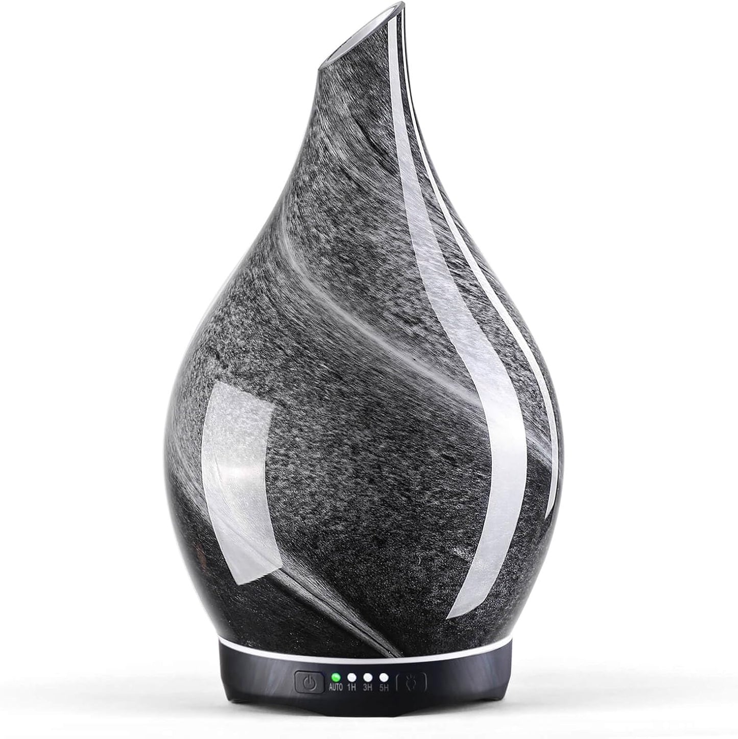 280Ml Essential Oil Diffuser, 3D Glass Aromatherapy Diffusor, Ultrasonic Cool Mist BPA Free Aroma Humidifier with Timer and Color Changing Function, Waterless Shut-Off for Home Office Room