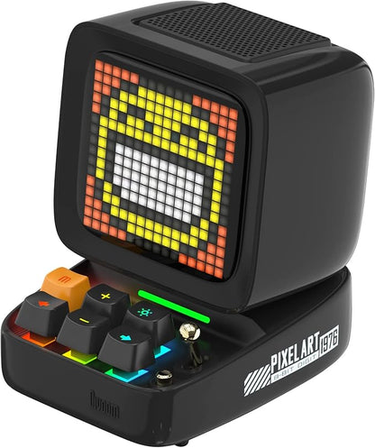 Ditoo Pro Retro Pixel Art Game Bluetooth Speaker with 16X16 LED App Controlled Front Screen (Green)