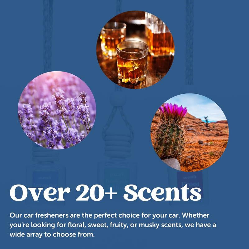 Scented Car Air Freshener - Long Lasting Car Diffuser - Last 60+ Days
