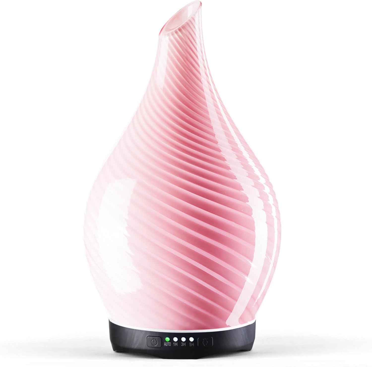 280Ml Essential Oil Diffuser, 3D Glass Aromatherapy Diffusor, Ultrasonic Cool Mist BPA Free Aroma Humidifier with Timer and Color Changing Function, Waterless Shut-Off for Home Office Room