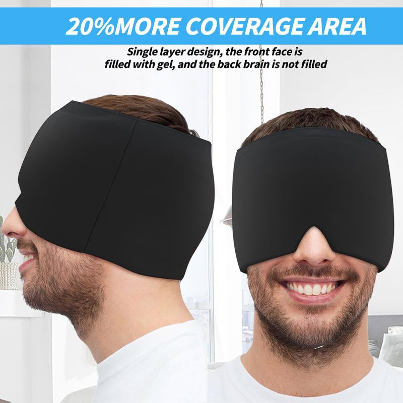 【Father'S Day Gift】Migraine Headache Relief Cap, Gel Lce Head Wrap for Tension and Stress Relief.Suitable for Home Breaks, before Sleep, Office