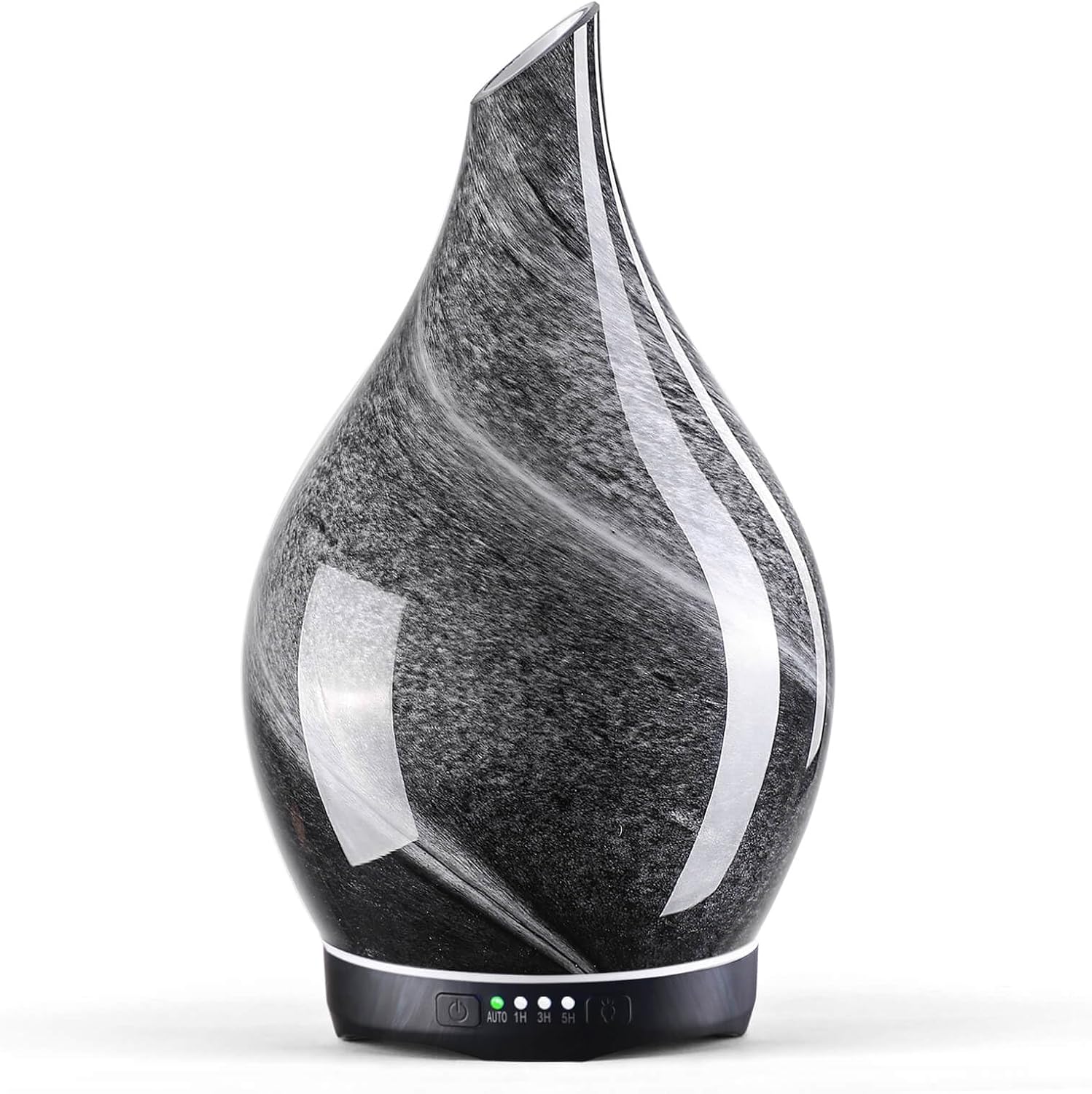 280Ml Essential Oil Diffuser, 3D Glass Aromatherapy Diffusor, Ultrasonic Cool Mist BPA Free Aroma Humidifier with Timer and Color Changing Function, Waterless Shut-Off for Home Office Room