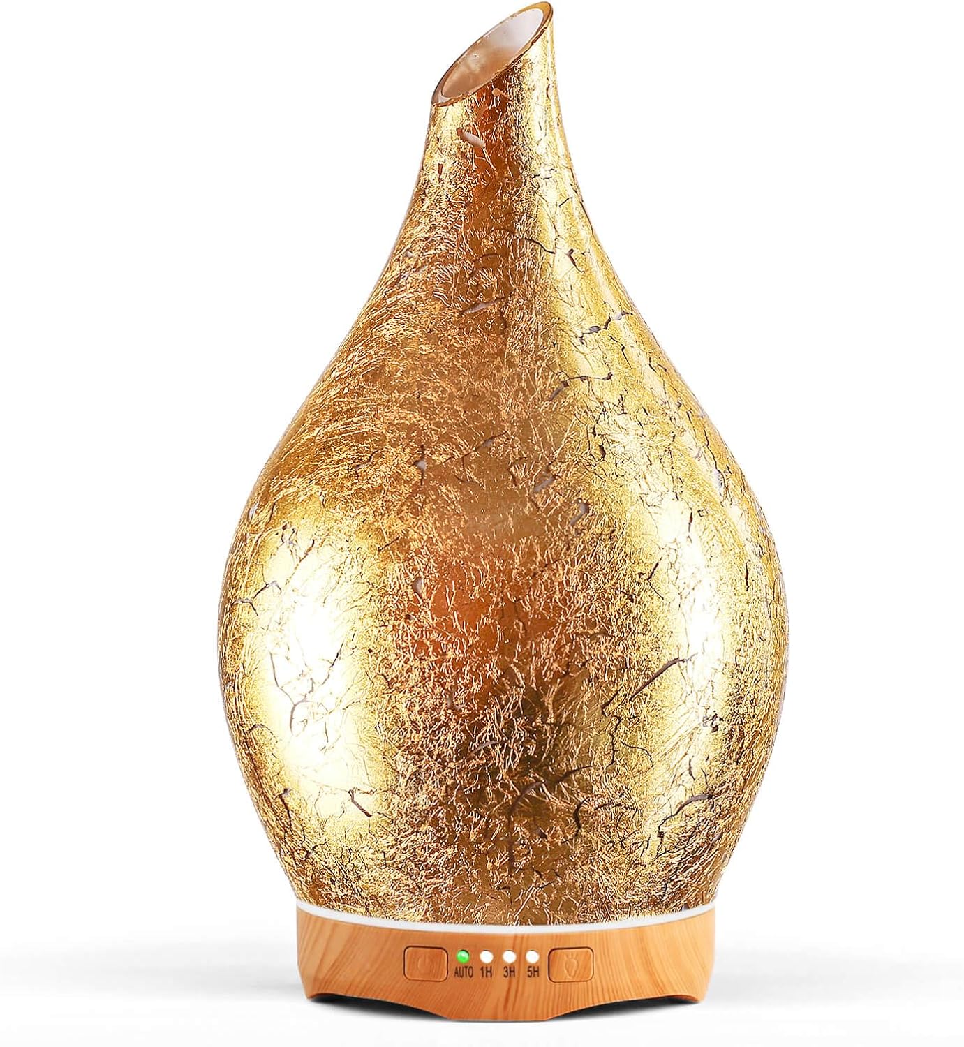 280Ml Essential Oil Diffuser, 3D Glass Aromatherapy Diffusor, Ultrasonic Cool Mist BPA Free Aroma Humidifier with Timer and Color Changing Function, Waterless Shut-Off for Home Office Room