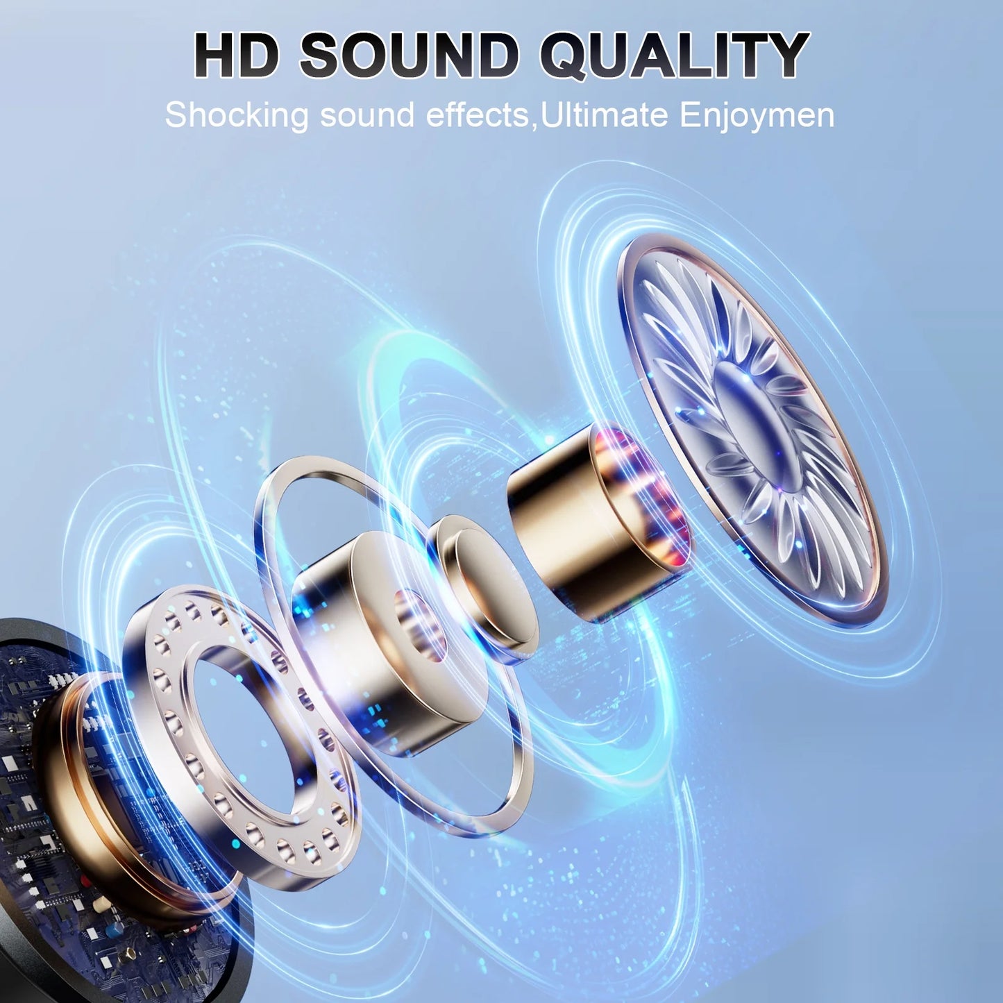 Bluetooth Speaker, Lpx7 Waterproof Shower Portable Speaker with LED Light, Bluetooth 5.4 HD Stereo Sound, Digital Display with Suction Cup, Wireless Speaker for Outdoor Party Beach Bathroom