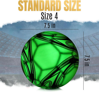 Western Star LED Light up Soccer Ball - Rechargeable Glow in the Dark Size 4 & Size 5 for Kids - Attractive Durable Designs - Gifts for Boys Ages 8-15